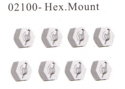 02100 12mm Wheel Hex Mount Himoto HSP