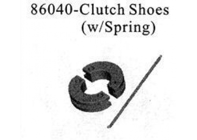 86040 0.7CXP Nitro Engine Clutch Shoes + Spring 1/16